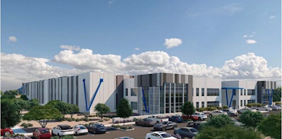 rendering of the planned expansion to Komatsu's Arizona facility