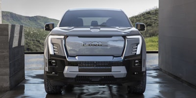 2024 Sierra EV Denali front grille