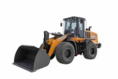 studio shot white background CASE 651G Wheel Loader