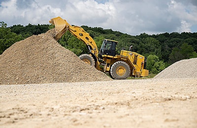 Cat 988 GC wheel loader on dirt pile