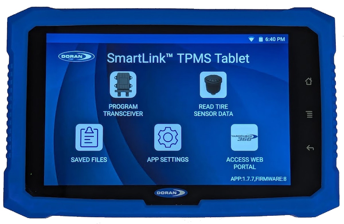 New Doran Tablet Enables Instant, Wireless Tire-Pressure Readings on Equipment