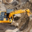 excavator digging dirt