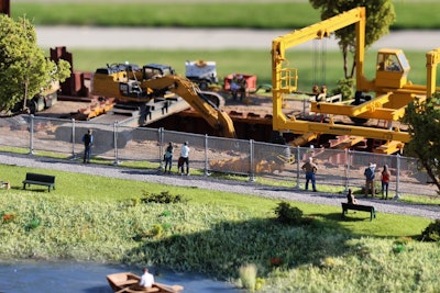 construction scene diorama