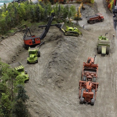 diorama steve shovel and trucks