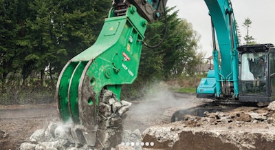 Montabert Processor on excavator