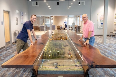 diorama conference table construction scene sargent corporation