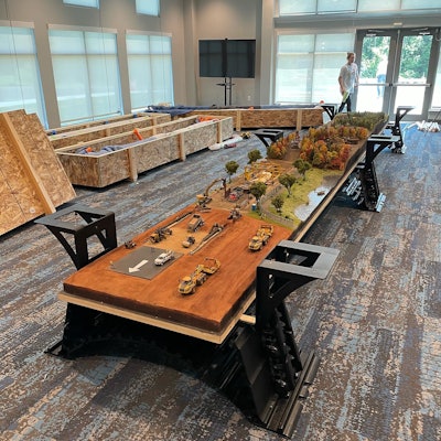 Sargent conference table diorama assembly