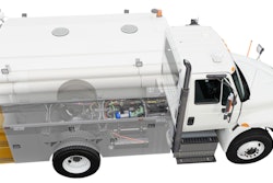 graphic work truck with Vanair PTO Shaft-Driven Underdeck All-in-One Power System