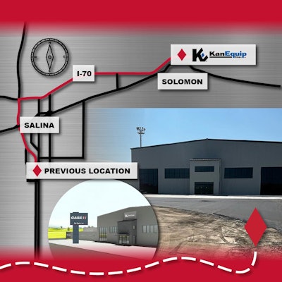 map showing where KanEquip's store will be located