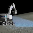 Komatsu's rendered lunar excavator