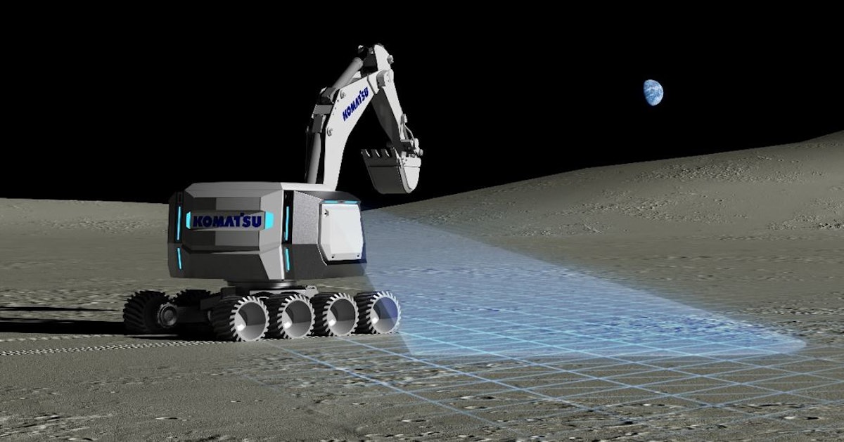 Komatsu Developing Lunar Construction Equipment (Video)