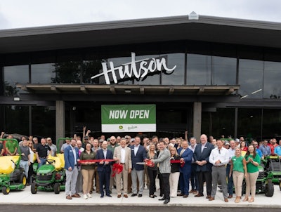 ribbon cutting at Hutson's rebuilt Mayfield store