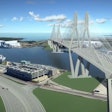 digital rendering of a possible version of the mobile river bridge
