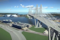 digital rendering of a possible version of the mobile river bridge