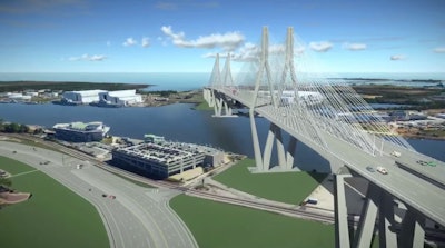 digital rendering of a possible version of the mobile river bridge