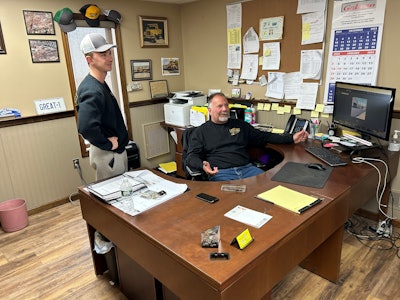 Nick and William D'Amico in office