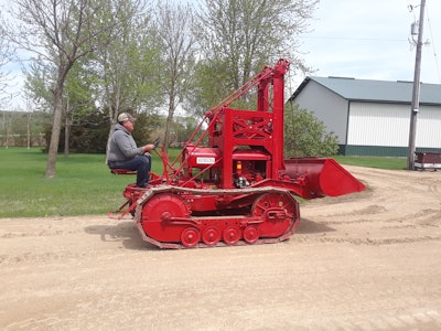 1930s prototype International TracTracTor crawler tractor with Traxcavator