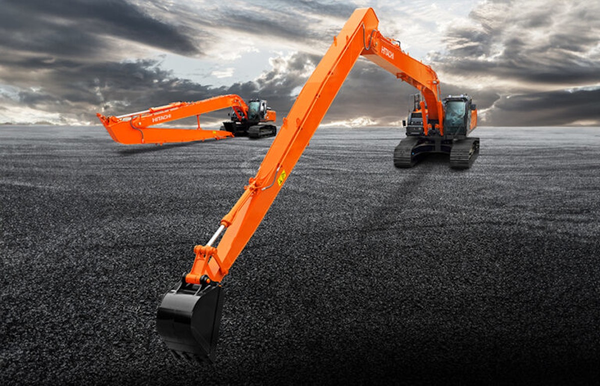 Hitachi Goes "Super Long" with 2 New Extended-Reach Excavators