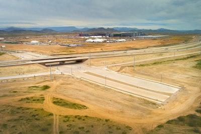 the finished Arizona DOT project nominated for an AASHTO award