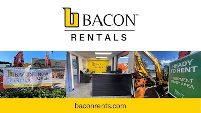 the new bacon rentals logo