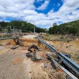 road damage in North Carolina after Hurricane Helene