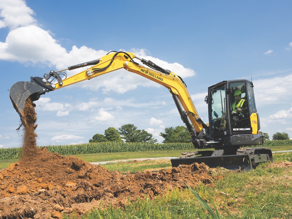 New Holland Rolls Out "Midi Excavator" with New E70D