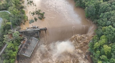 the cresting nolichucky dam in tennessee