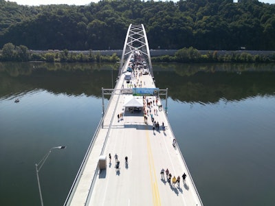 the finished Wellsburg bridge