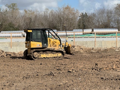 Cat bulldozer on EMi Construction site
