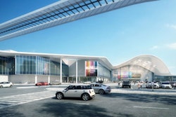 rendering of future renovated las vegas convention center exterior