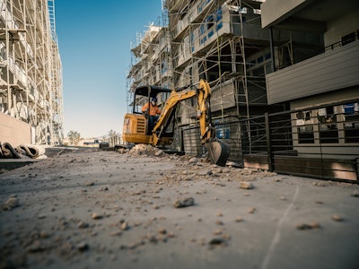 Caterpillar mini excavator