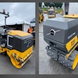 Volvo DD15 Electric Asphalt Compactor and TC13 Electric Trench Compactor