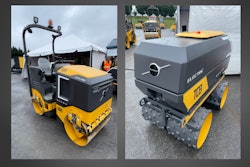 Volvo DD15 Electric Asphalt Compactor and TC13 Electric Trench Compactor
