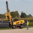 Vermeer PD25R Pile Driver at a solar field installation project