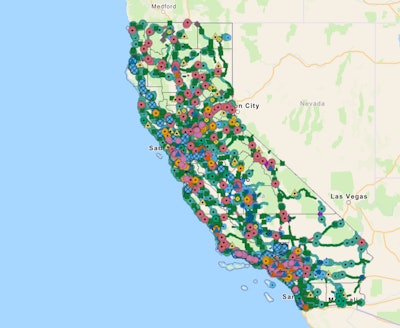a map of all current caltrans projects