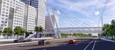 a rendering of the new bridge to go up at FIU
