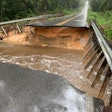 a washed out road in florida