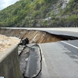 a washed out portion of I-40