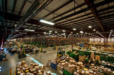 inside john deere reman's stafford warehouse