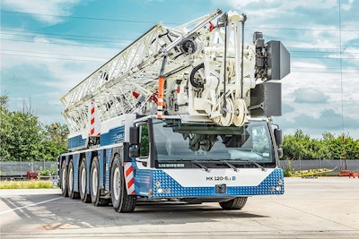 front view liebherr mk 120-5.1 mobile crane