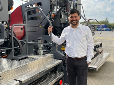 nikhil sapre by a dynapac machine