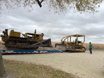 1954 Allis-Chalmers HD15 on trailer with
