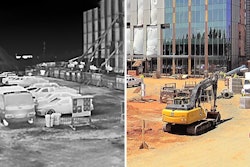 black and white and color images from EarthCam 2 Camera Perimeter Detection System