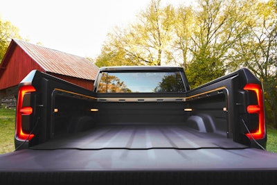 view open back of bed Scout Terra pickup