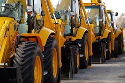 a lineup of a yellow machines