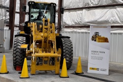 A Cat machine advertises the rebuild program