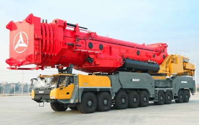 the sany SAC40000T all-terrain crane