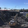 crews begin demolition of a portion of the washington bridge