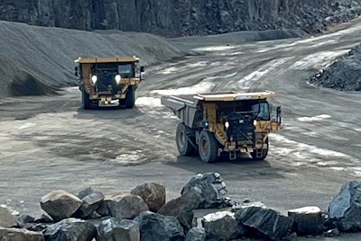 Cat 777 Autonomous dump Truck at