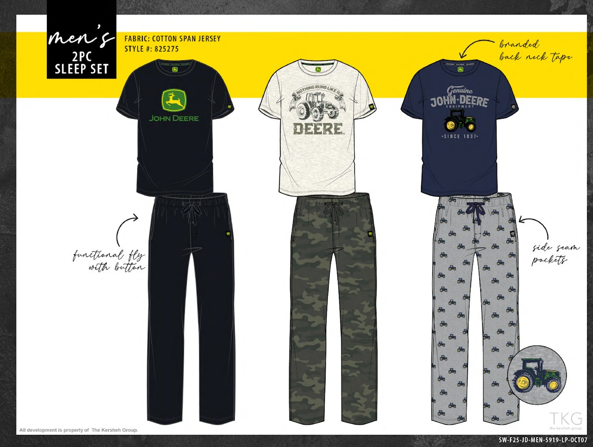 John Deere Brand Coming to Pajamas, Loungewear – Even Underwear